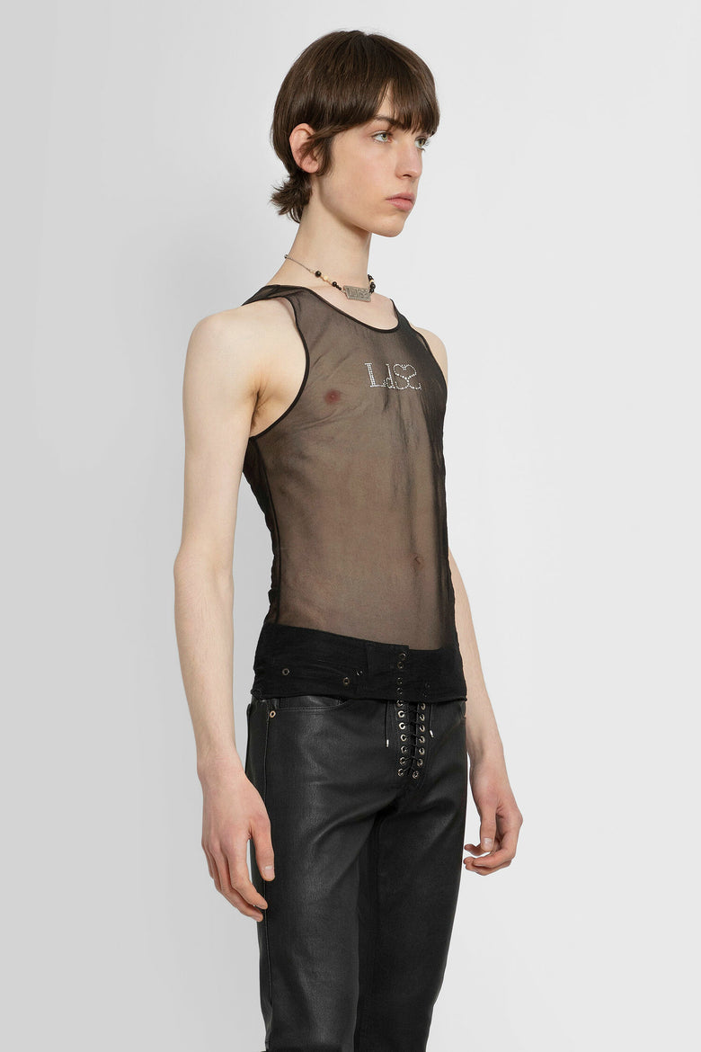 LUDOVIC DE SAINT SERNIN New Crystal Logo Tank Top man