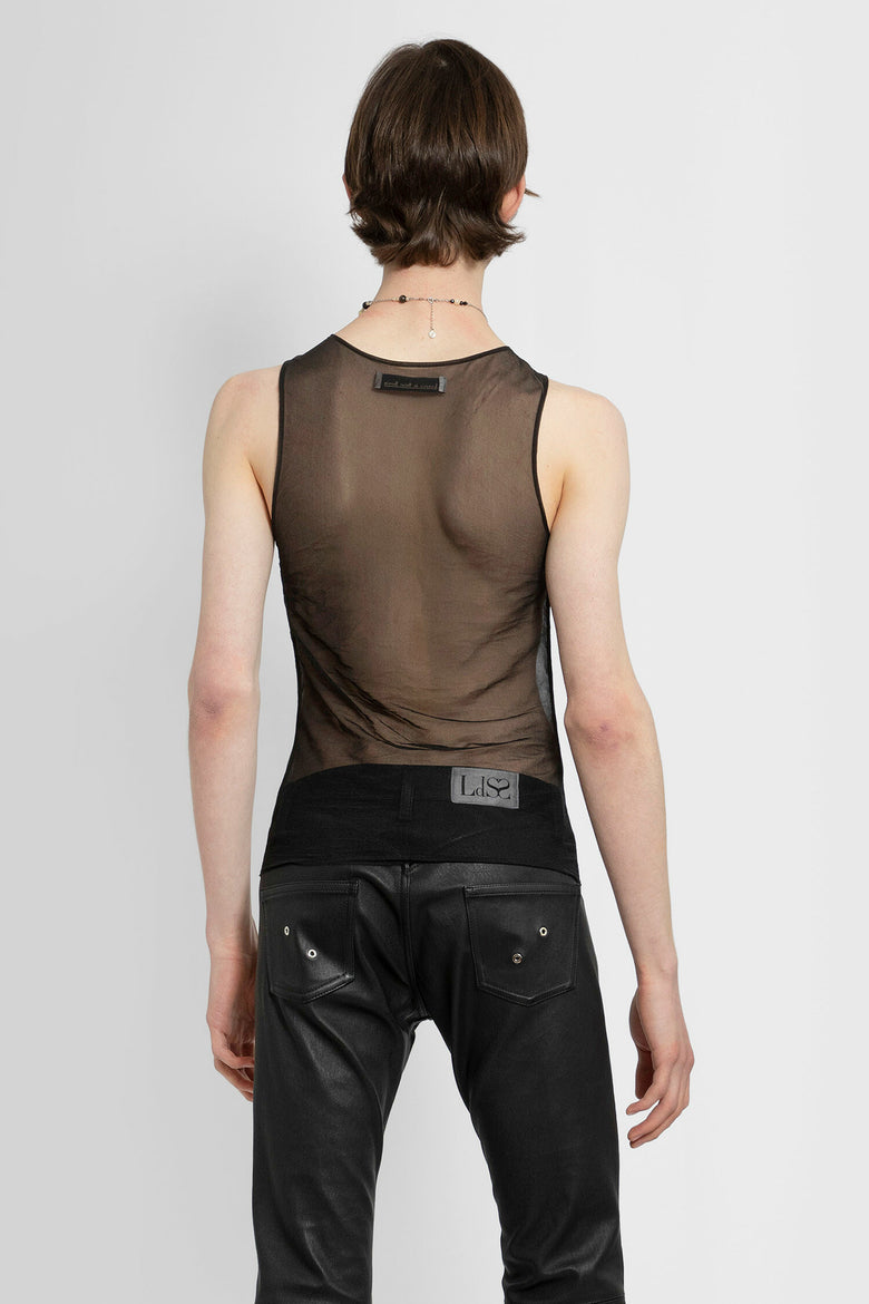 LUDOVIC DE SAINT SERNIN New Crystal Logo Tank Top man