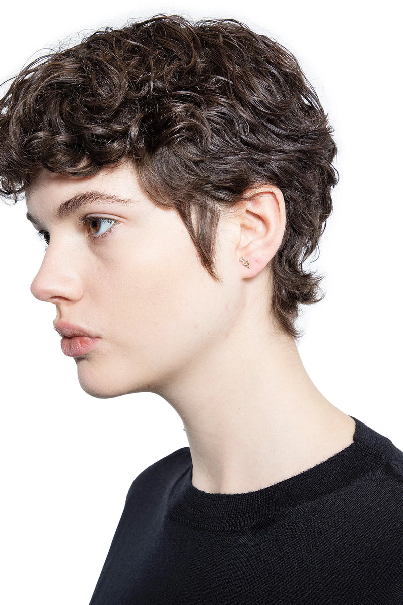 One diamond mini loop single earring - Antonioli.eu