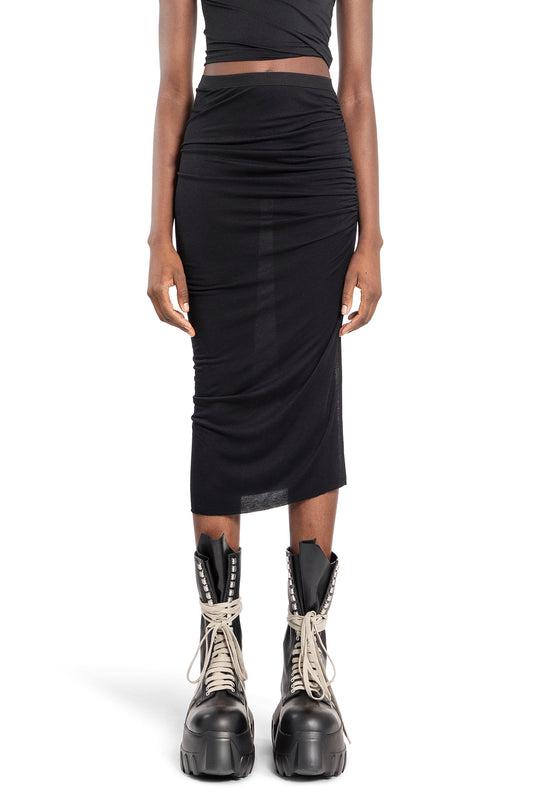 RICK OWENS LILIES WOMAN BLACK SKIRTS