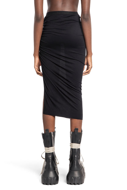 RICK OWENS LILIES WOMAN BLACK SKIRTS