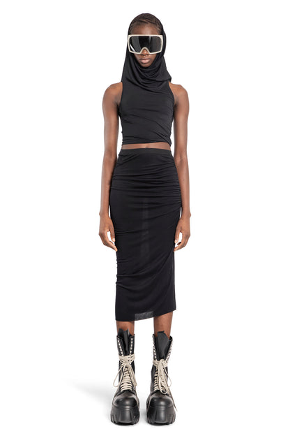 RICK OWENS LILIES WOMAN BLACK SKIRTS