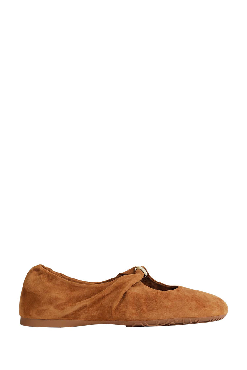LOEWE Suede Ballerinas woman