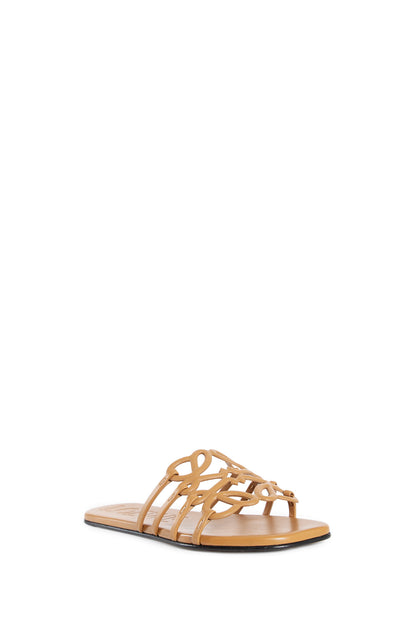 LOEWE WOMAN BROWN SANDALS & SLIDES