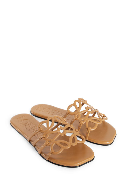 LOEWE WOMAN BROWN SANDALS & SLIDES