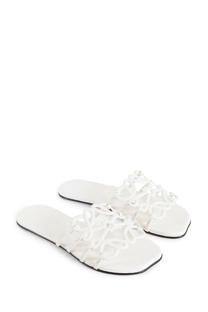 LOEWE WOMAN WHITE SANDALS & SLIDES