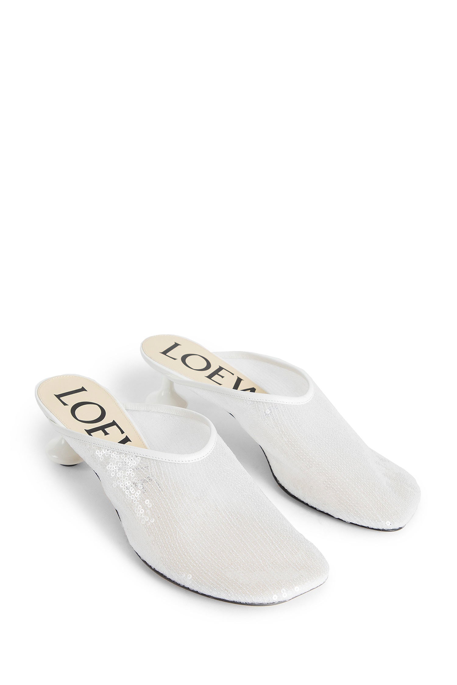 LOEWE WOMAN WHITE MULES