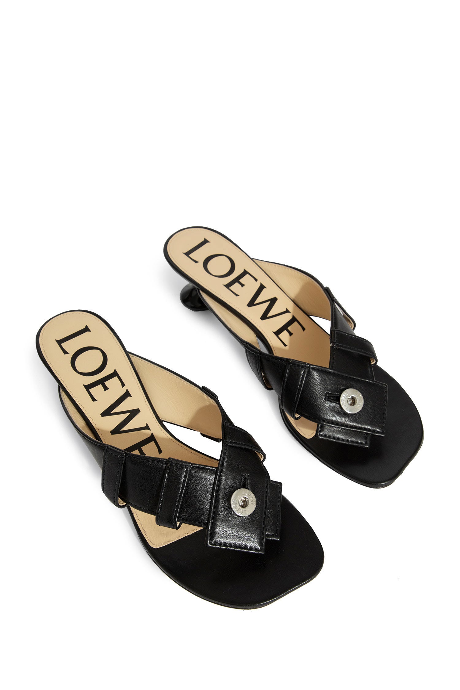 LOEWE WOMAN BLACK MULES