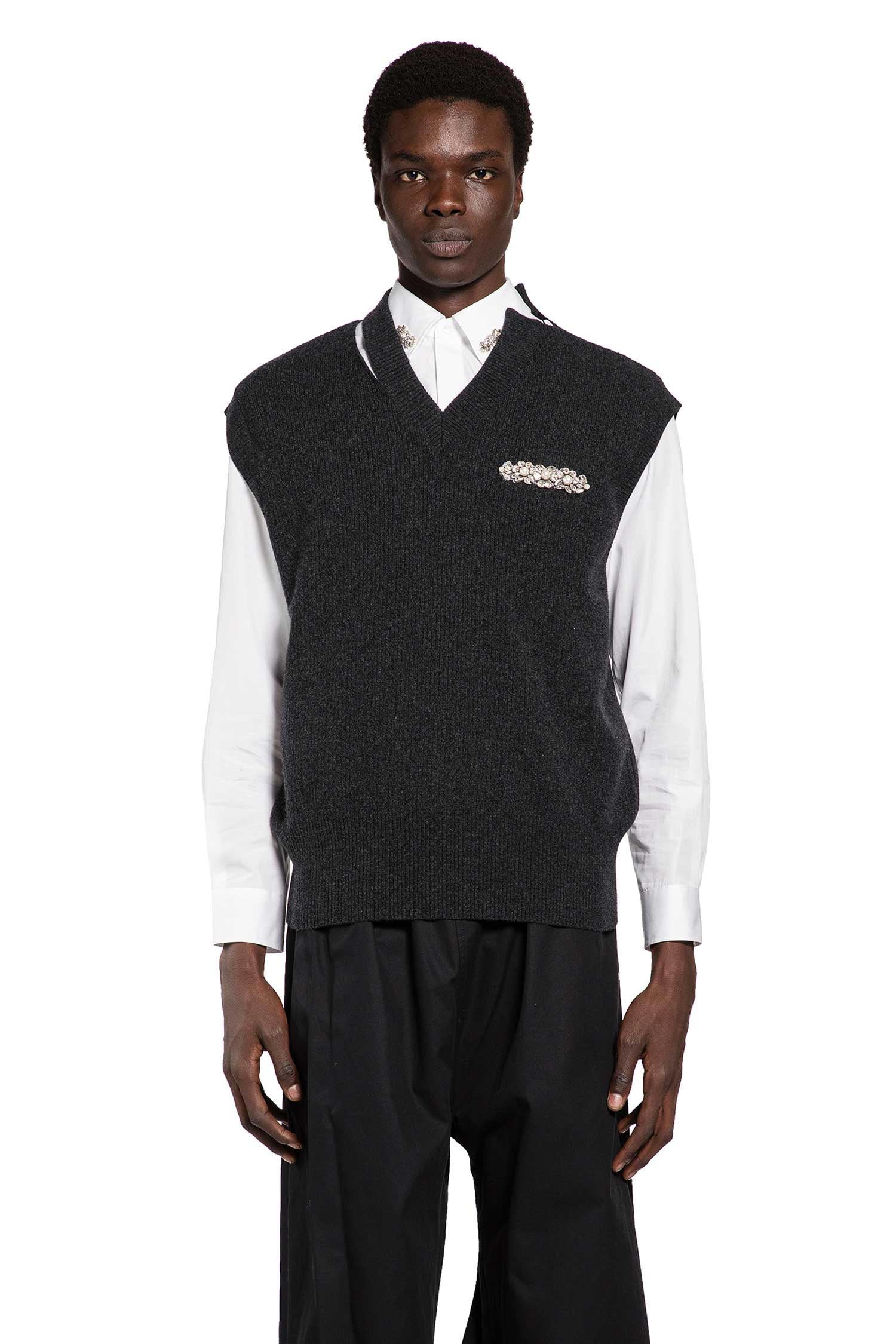 Embellished Merino Seam Bite Vest