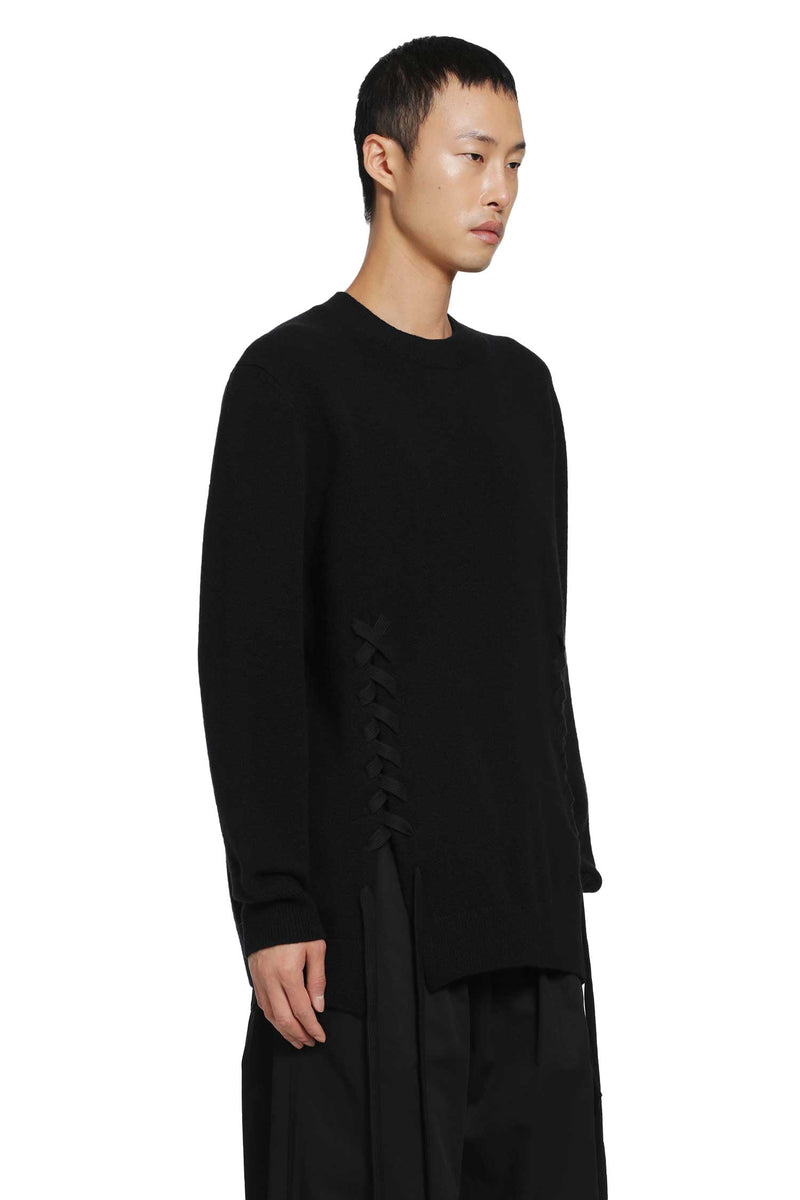 SIMONE ROCHA Merino Lace-Up Hem Jumper man