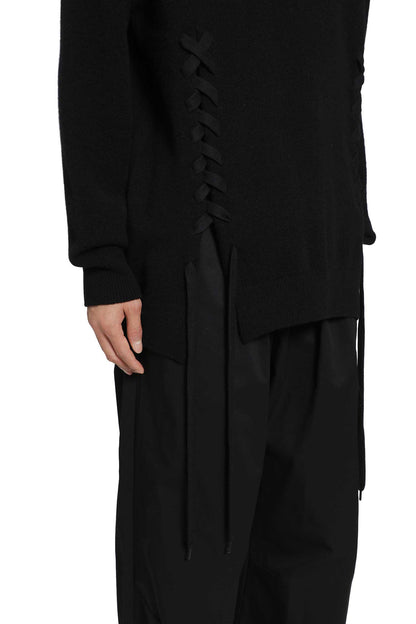 Merino Lace-Up Hem Jumper
