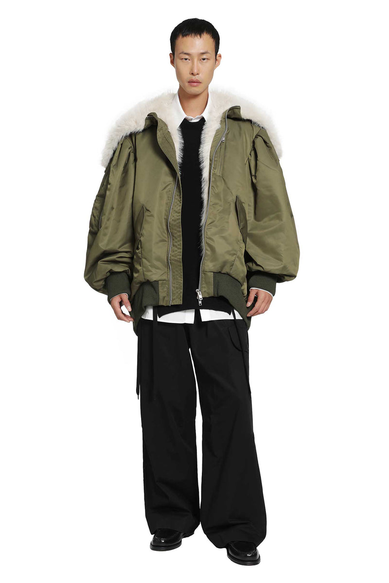SIMONE ROCHA Merino Lace-Up Hem Jumper man