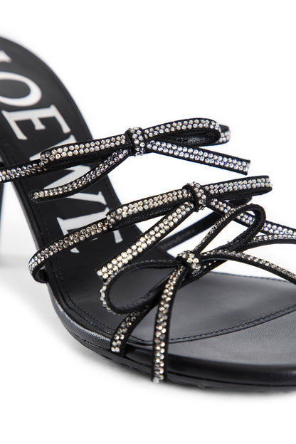 LOEWE WOMAN BLACK SANDALS & SLIDES