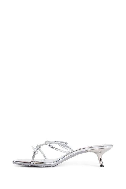 LOEWE WOMAN SILVER MULES