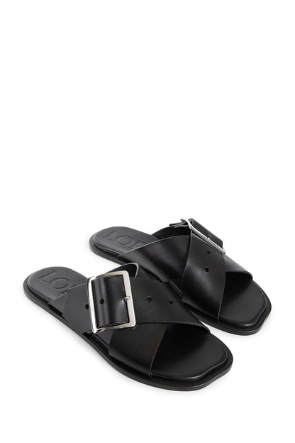 LOEWE WOMAN BLACK SANDALS & SLIDES