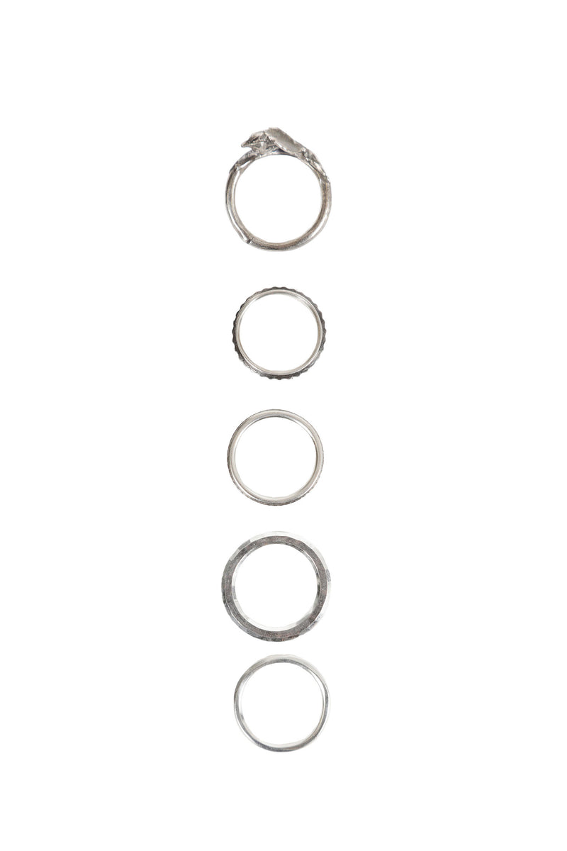 WERKSTATT MUNCHEN 5 Ring Combination Rosebud unisex