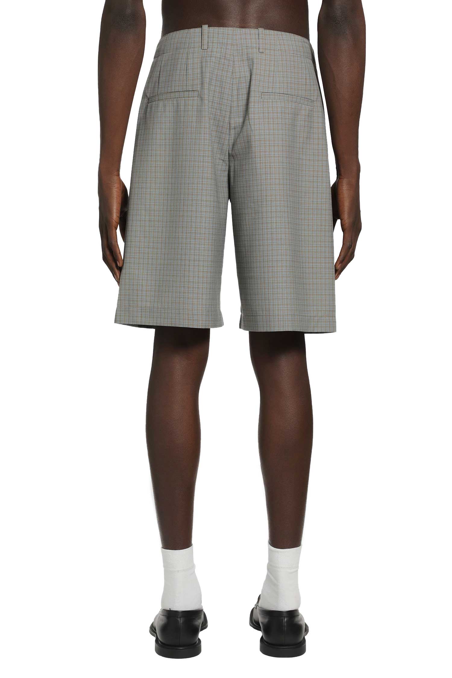 Frosted Moss Checked Bermudas