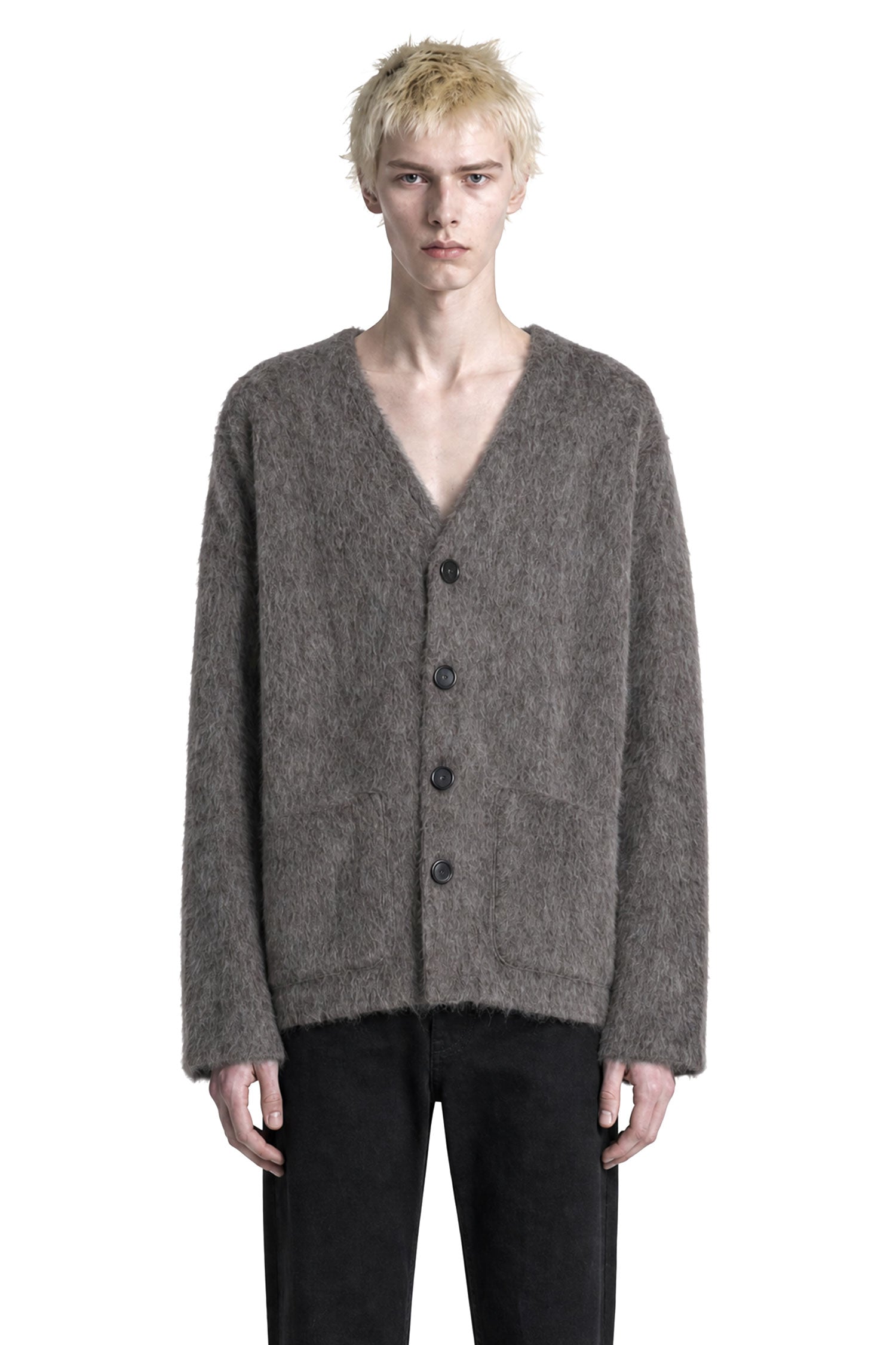 OUR LEGACY Hairy Wool Cardigan man