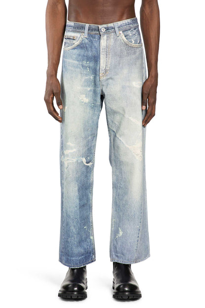 Digital Denim Print Third Cut Jeans
