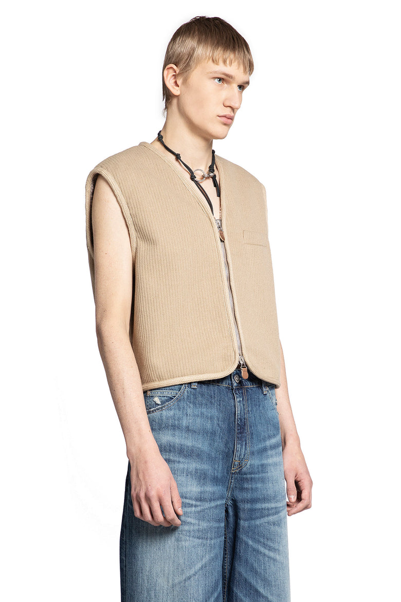 OUR LEGACY MAN BEIGE VESTS