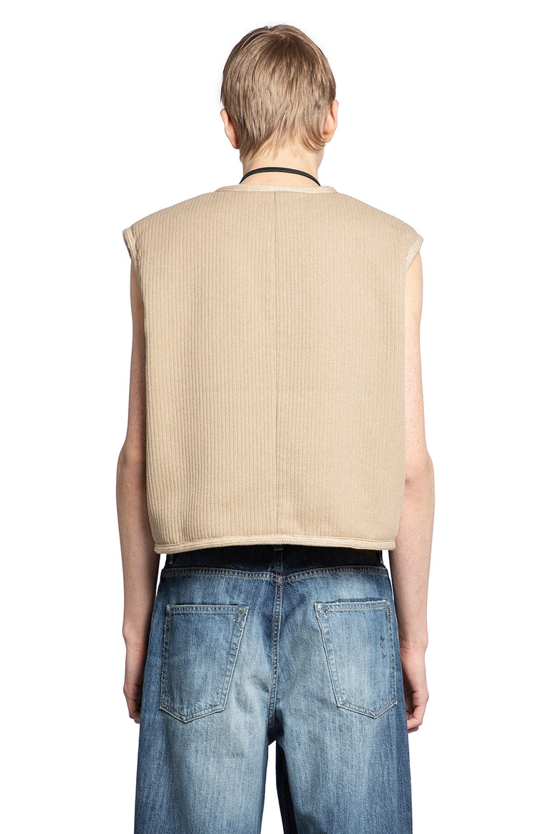 OUR LEGACY MAN BEIGE VESTS