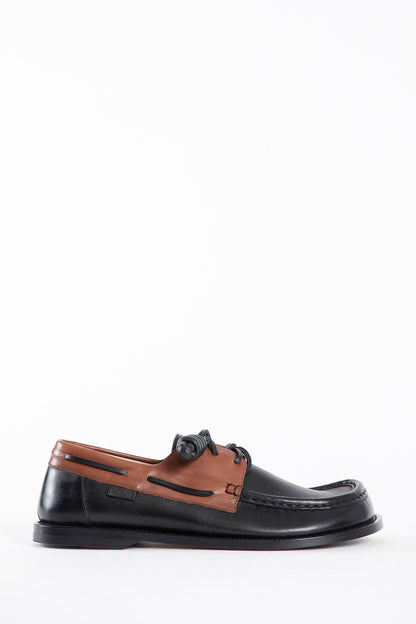 LOEWE MAN BLACK LOAFERS & FLATS