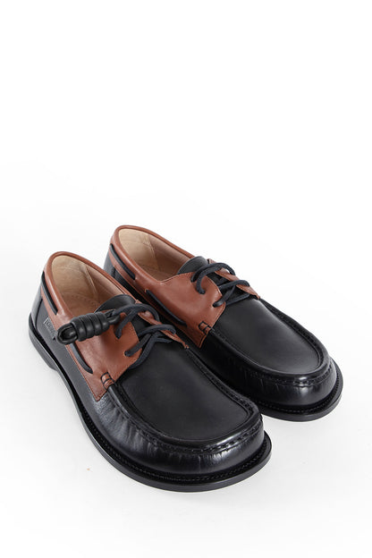 LOEWE MAN BLACK LOAFERS & FLATS