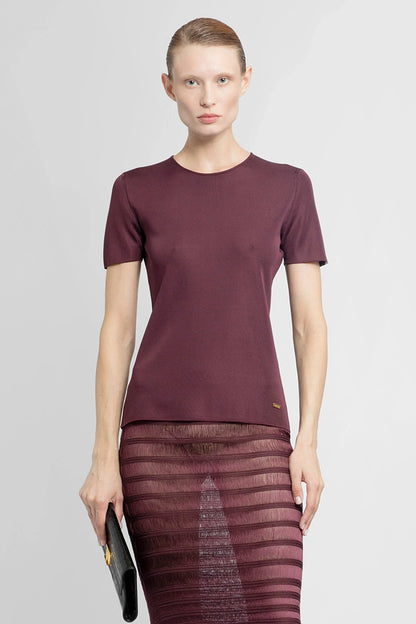 Antonioli TOM FORD WOMAN RED T-SHIRTS & TANK TOPS
