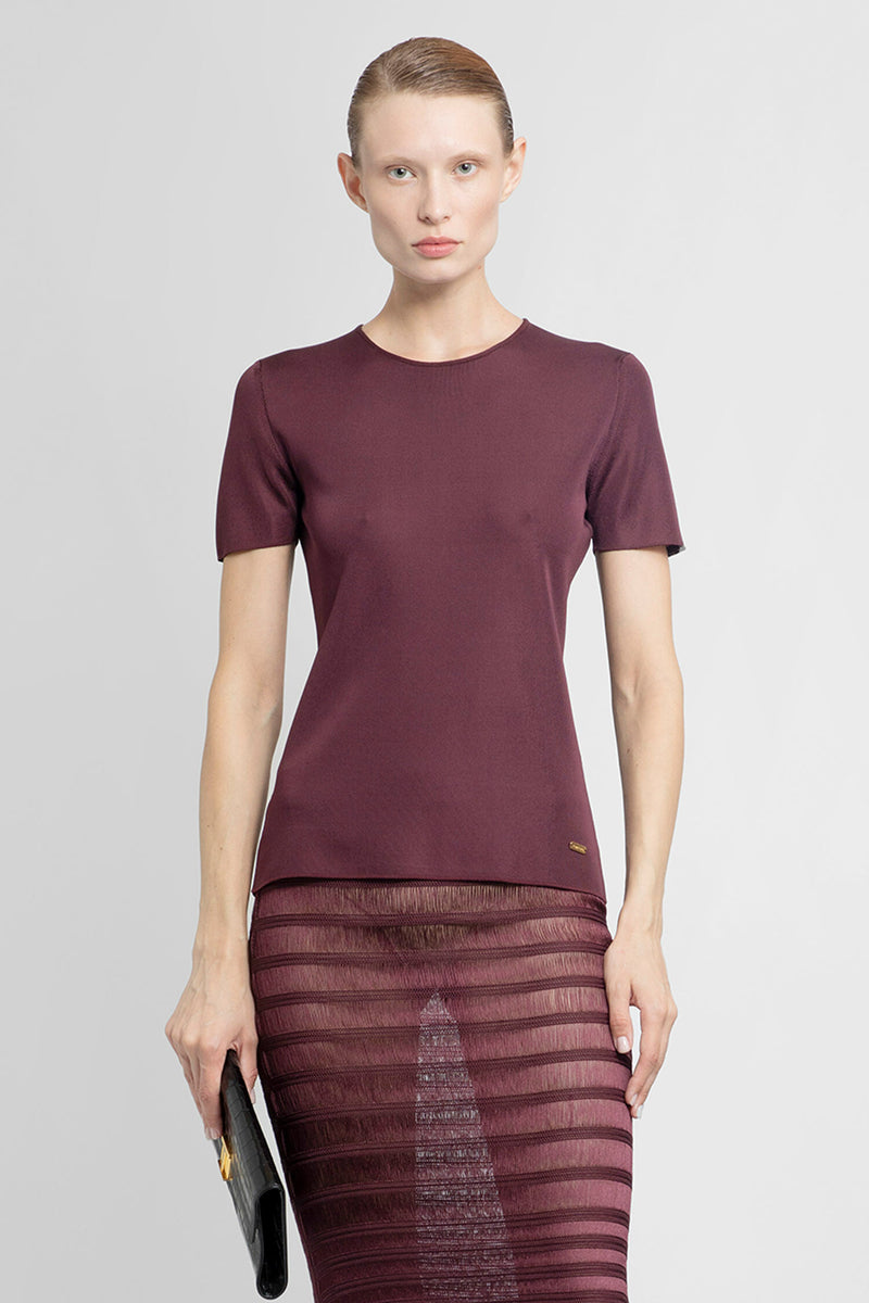 TOM FORD WOMAN RED T-SHIRTS