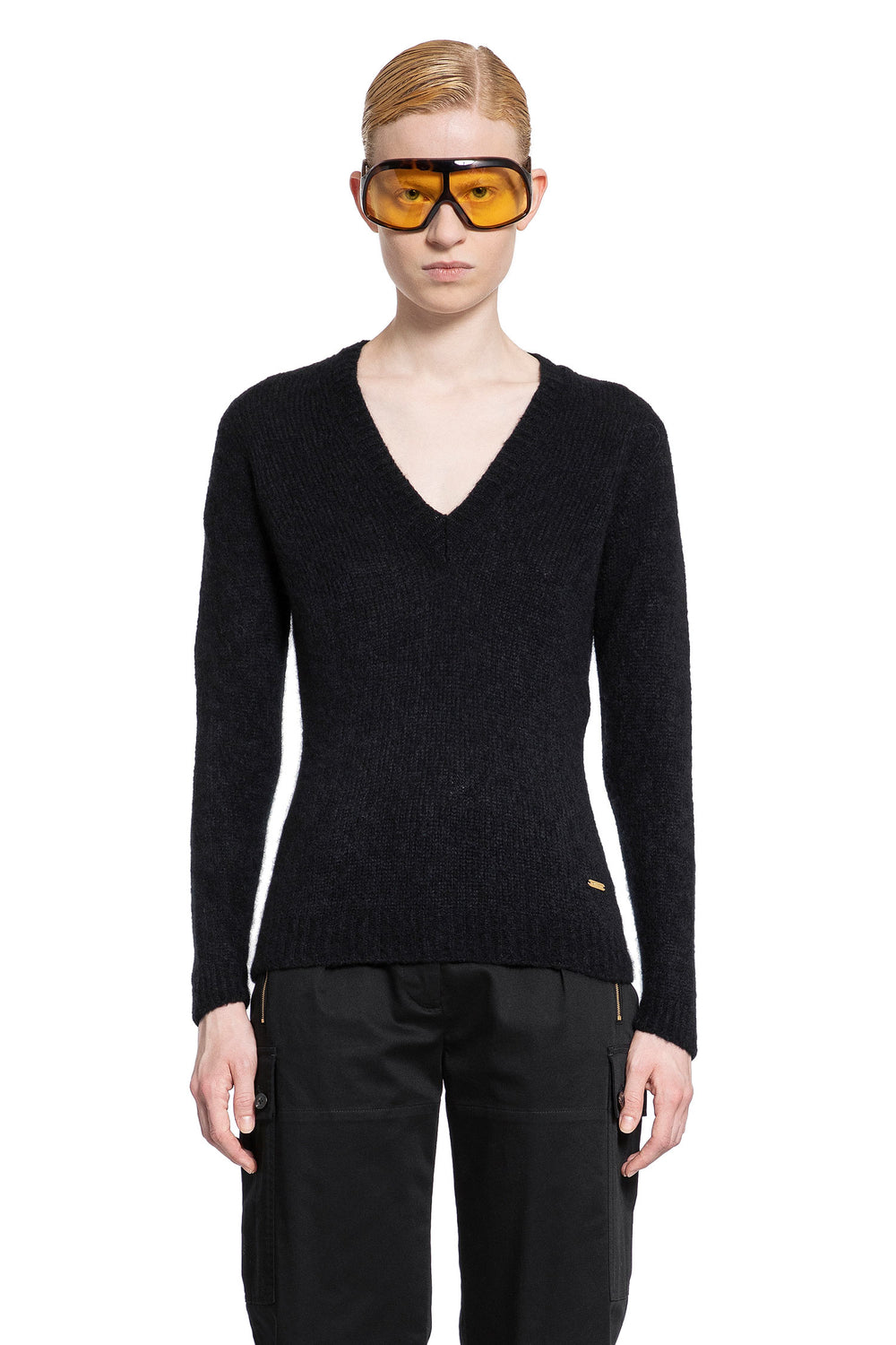 TOM FORD WOMAN BLACK KNITWEAR