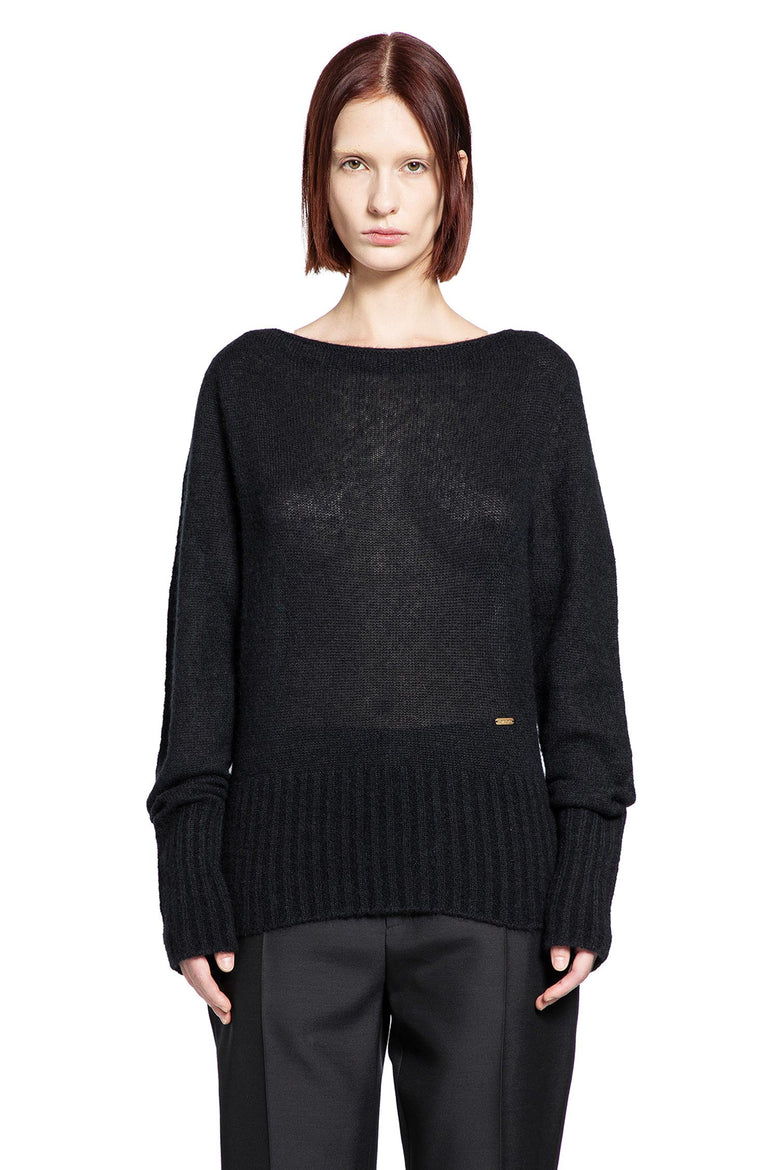 Cashmere Silk Boat Neck Sweater