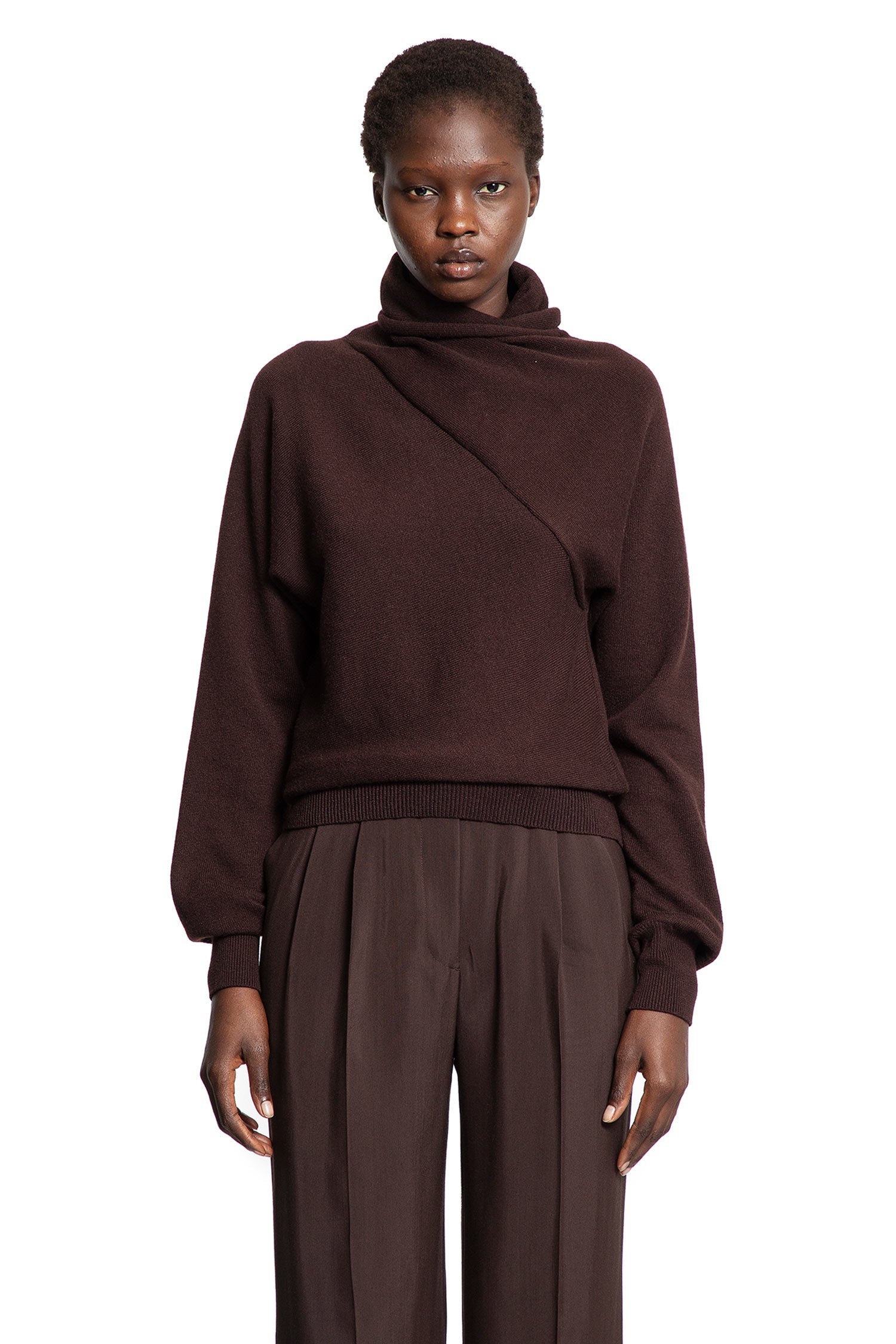 Wrap Collar Sweater