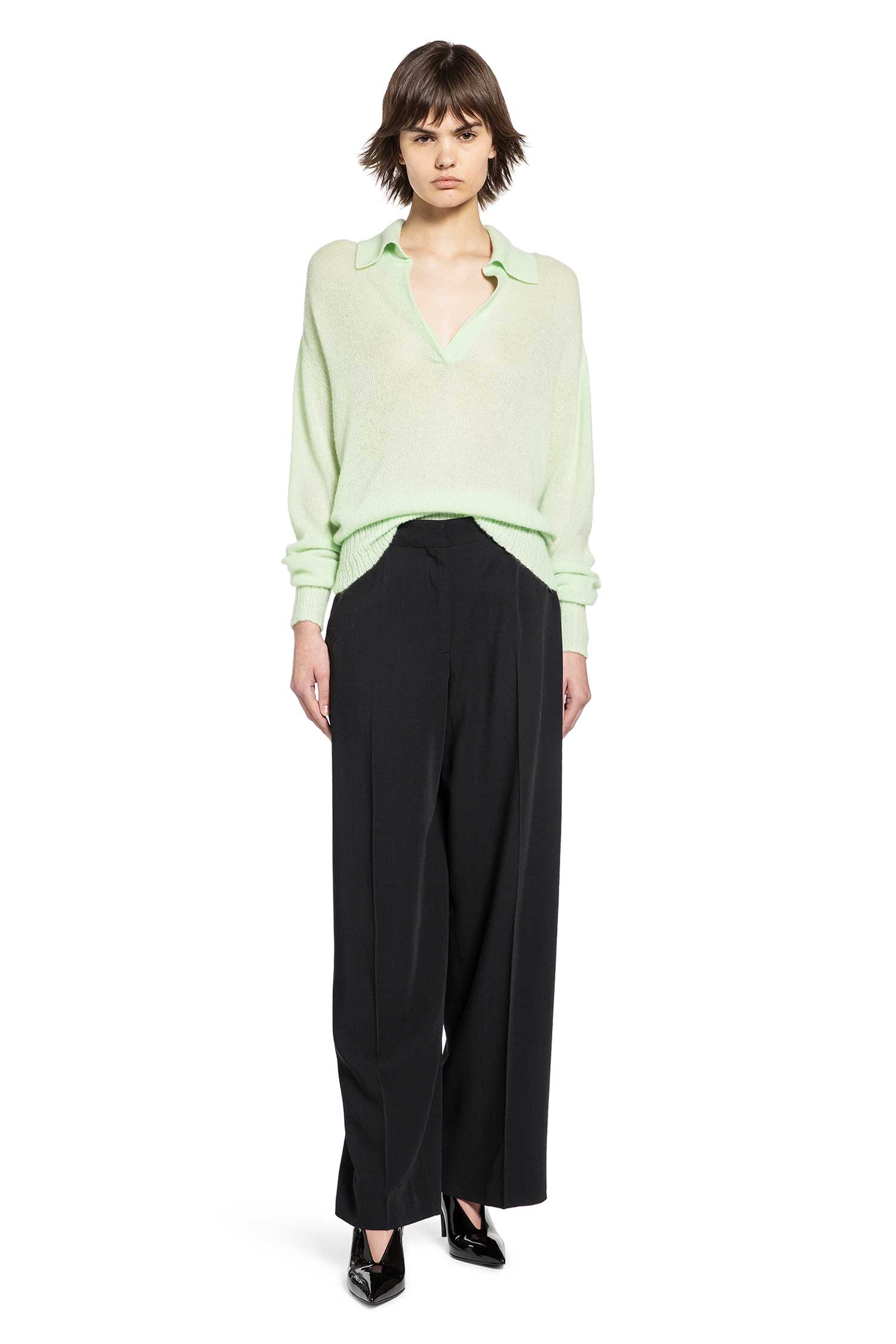 Cashmere Silk Oversized Polo