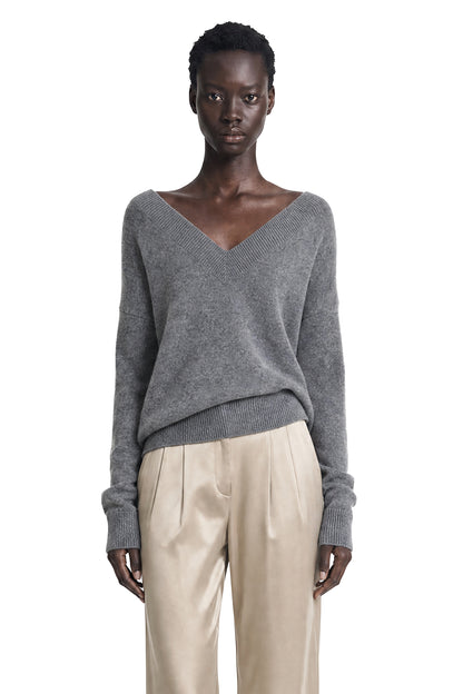 Off-the-shoudler V-Neck Top