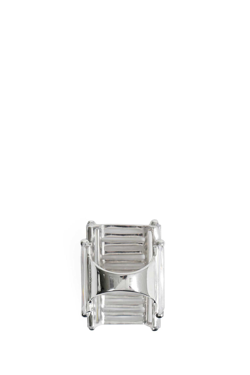 ALAN CROCETTI Maxi Crystallised Armour Ring unisex