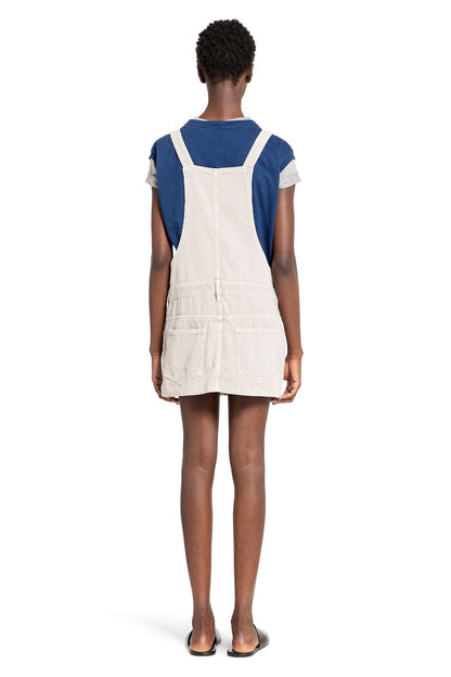 MIU MIU WOMAN OFF-WHITE DRESSES