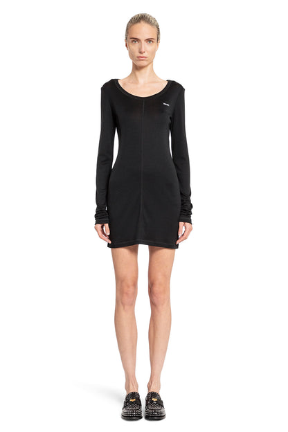 MIU MIU WOMAN BLACK DRESSES