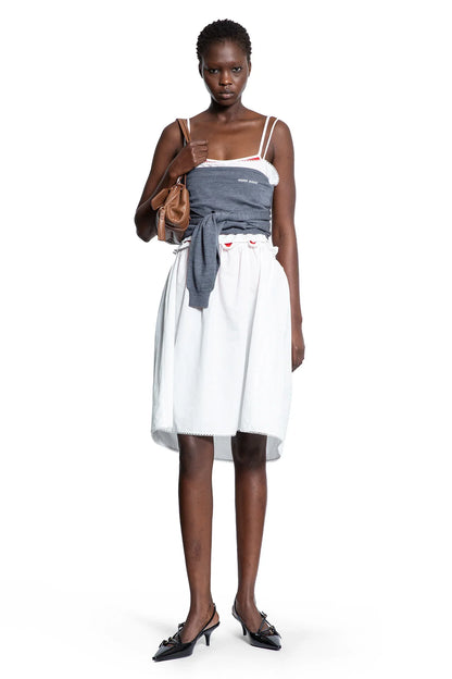 MIU MIU WOMAN WHITE DRESSES - Antonioli.eu