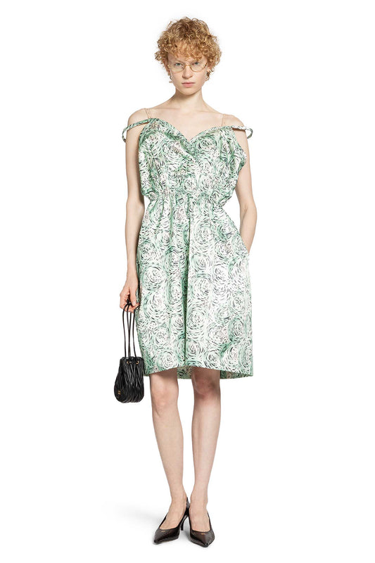 MIU MIU WOMAN GREEN DRESSES