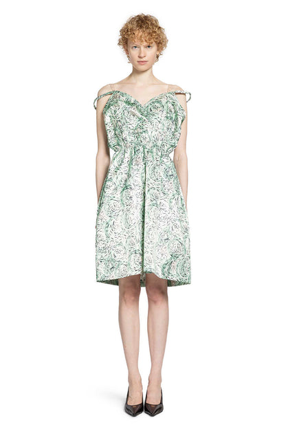 MIU MIU WOMAN GREEN DRESSES