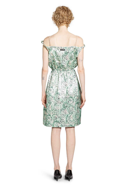 MIU MIU WOMAN GREEN DRESSES