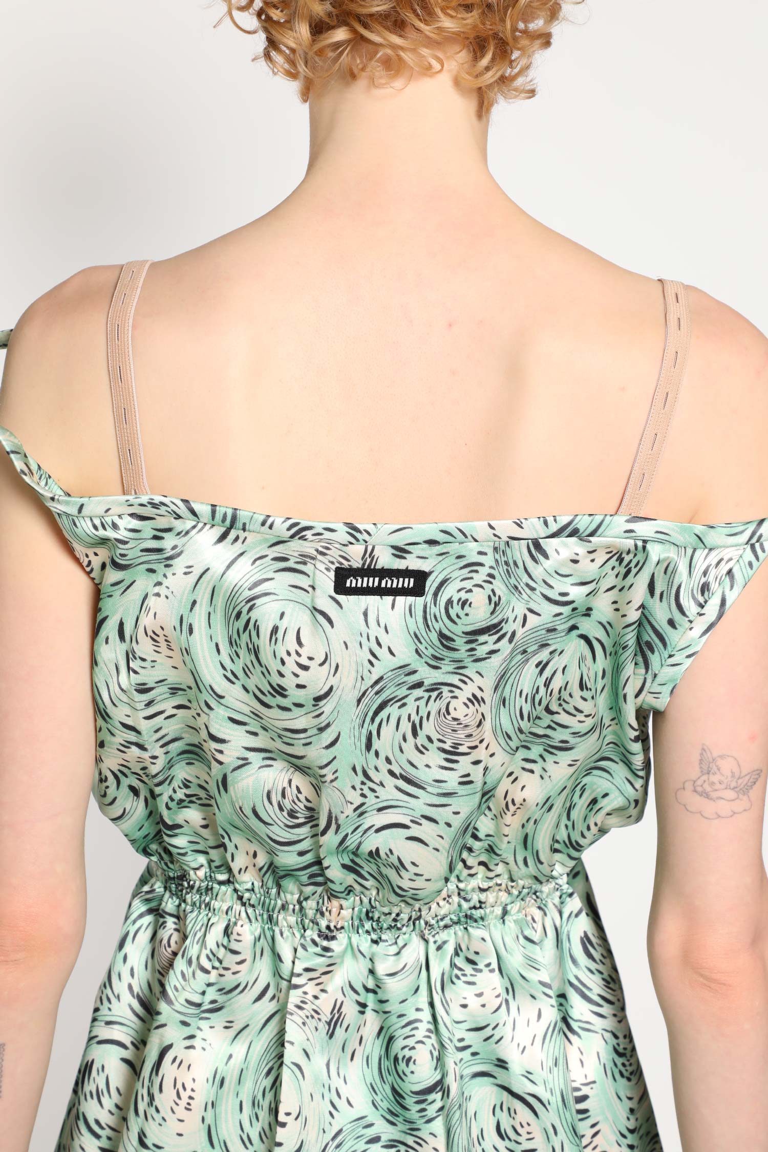 MIU MIU WOMAN GREEN DRESSES