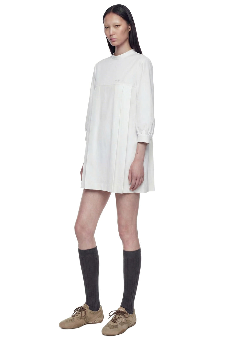 Cotton Poplin Mini Dress