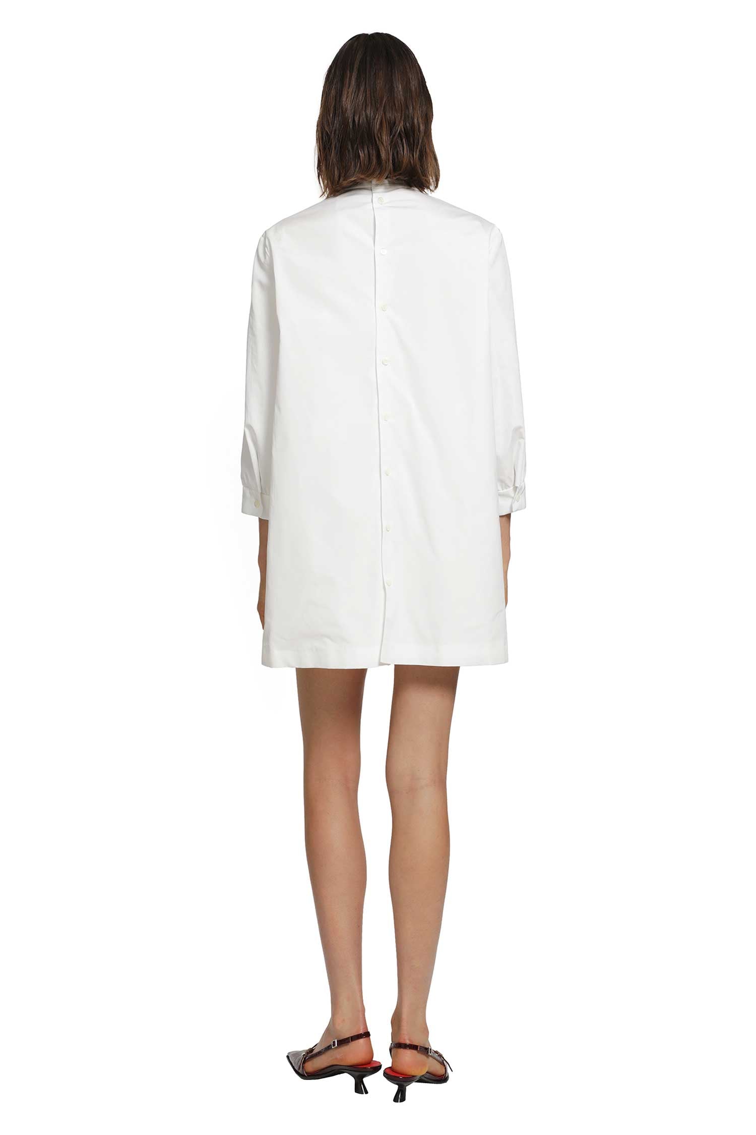 Cotton Poplin Mini Dress