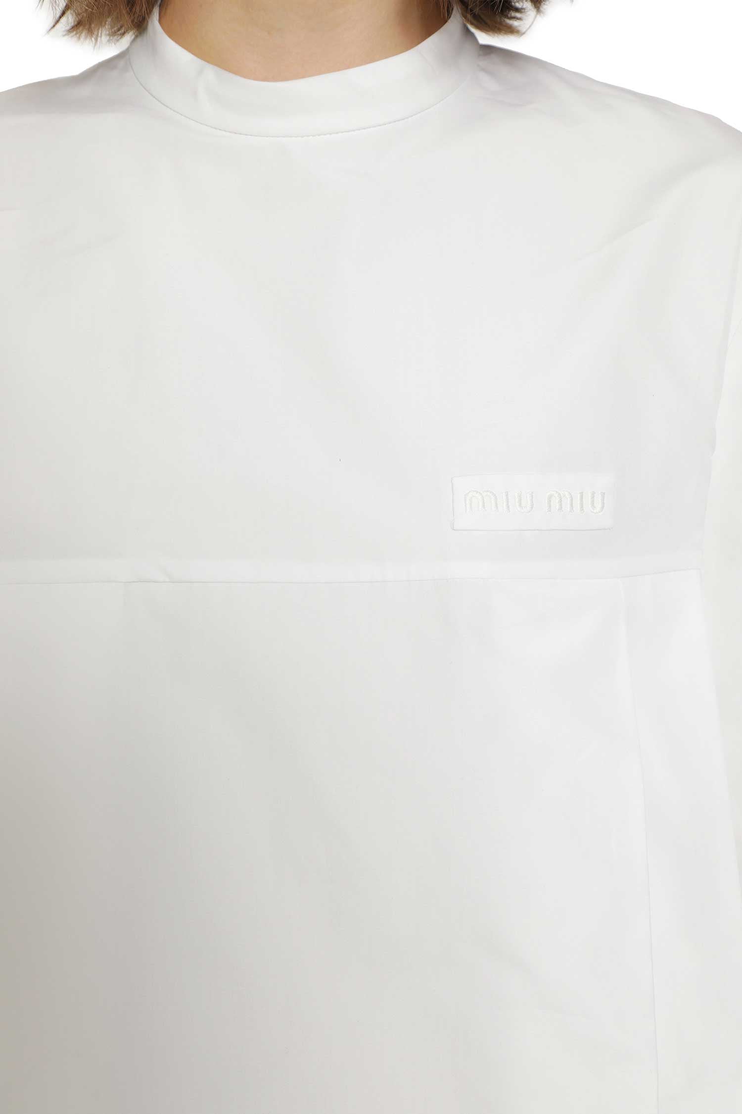 Cotton Poplin Mini Dress