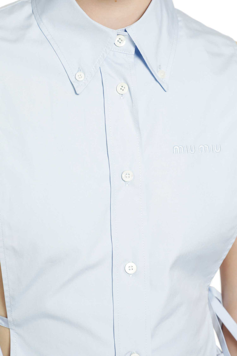 MIU MIU Poplin Mini Dress woman