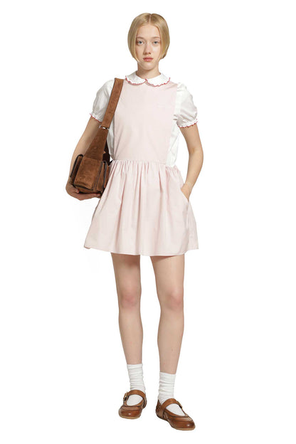 Poplin mini dress