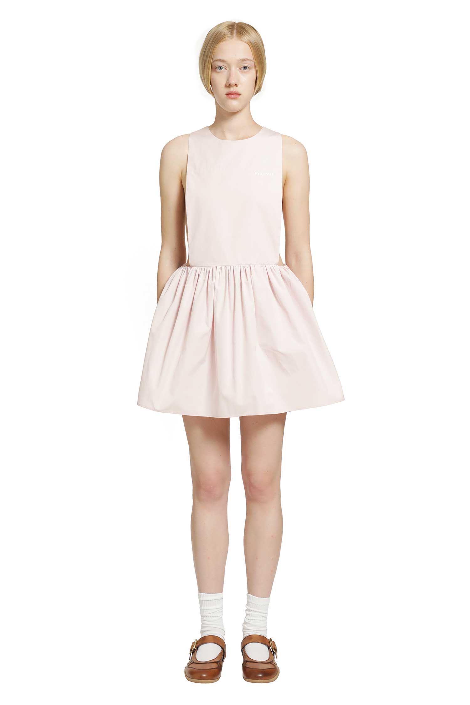 MIU MIU Poplin mini dress woman