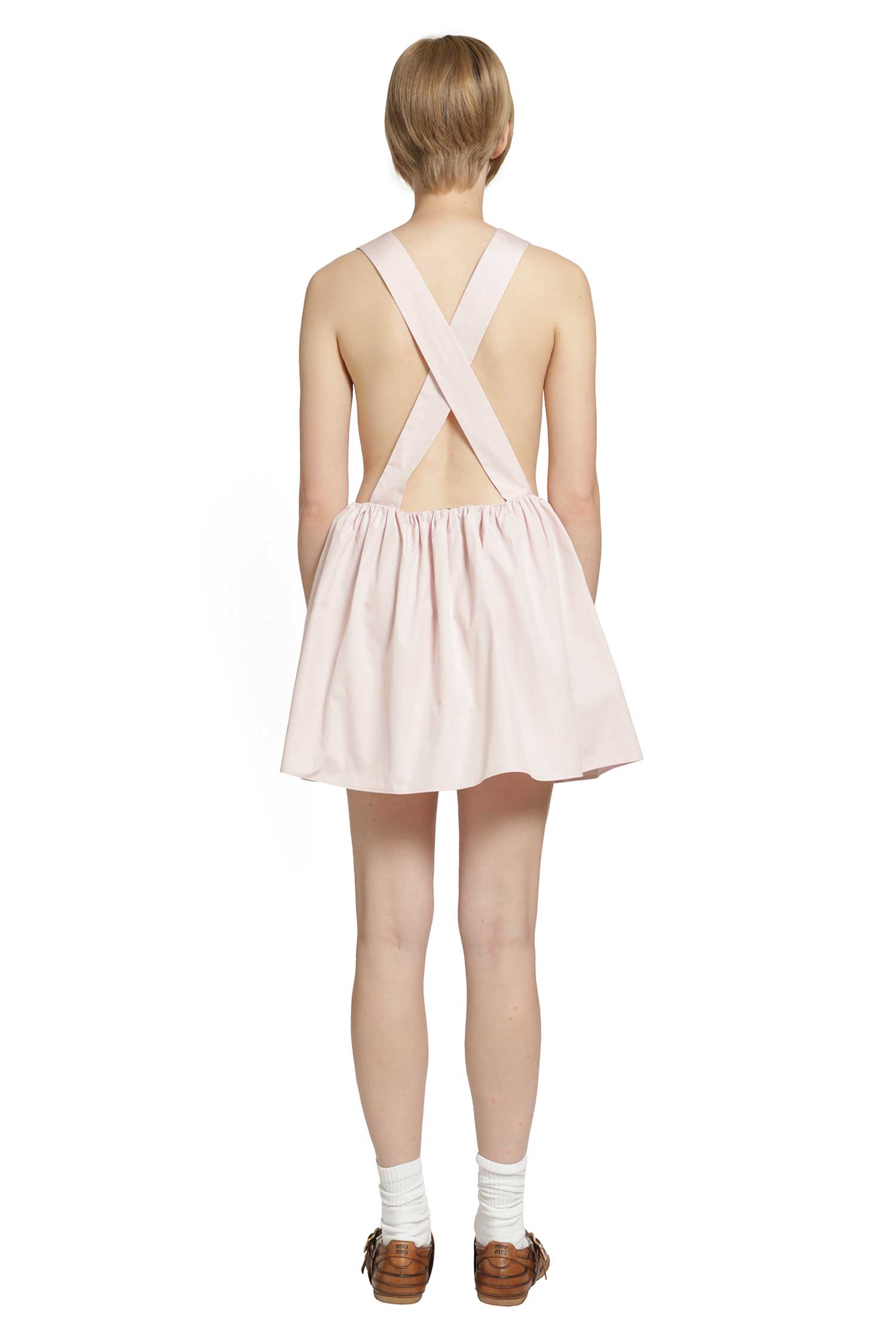 Poplin mini dress