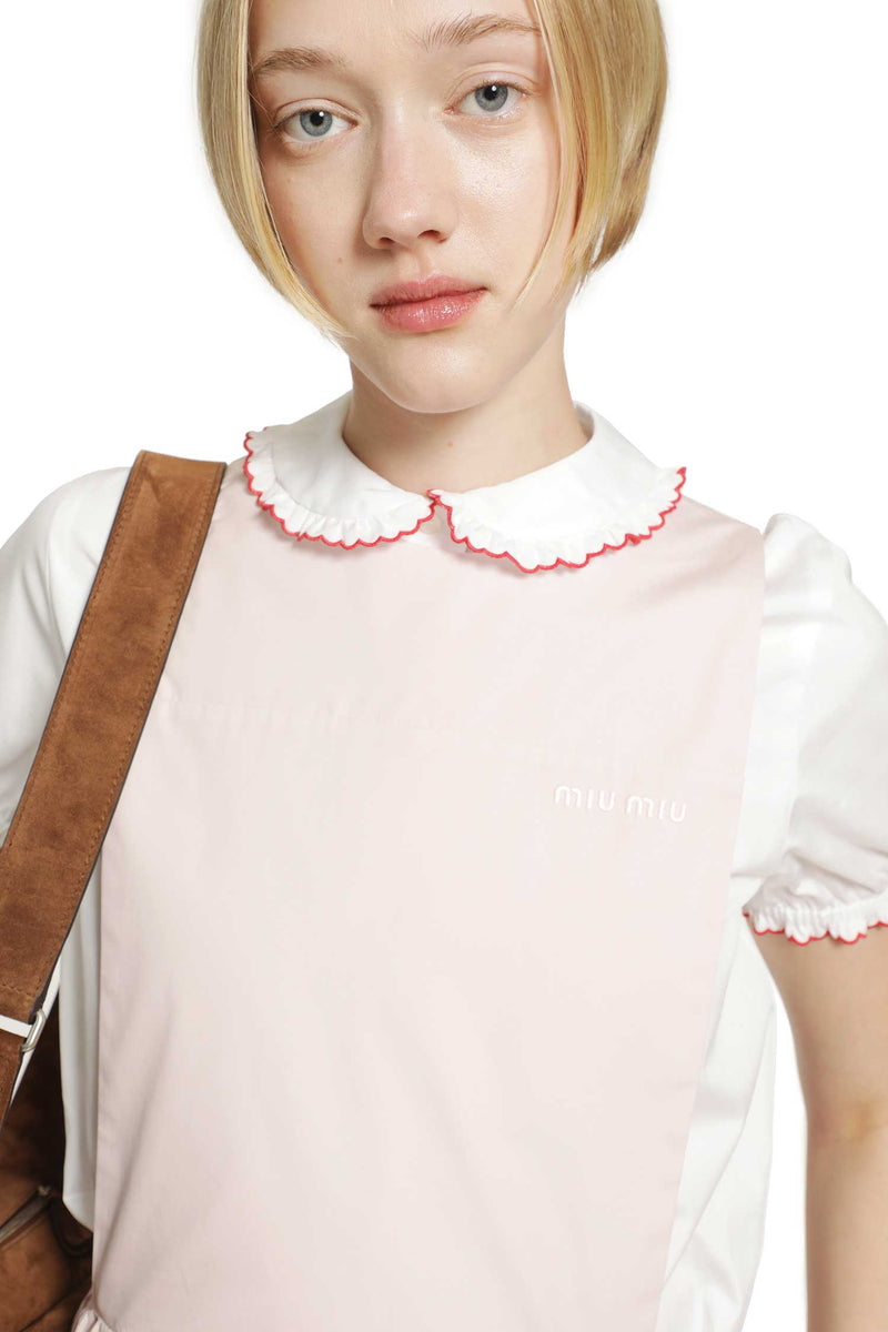 MIU MIU Poplin mini dress woman